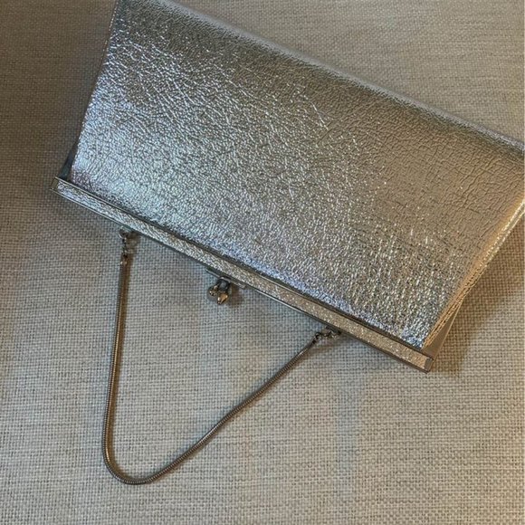 Silver Dressy  Boutique Style Pocketbook: - Picture 2 of 6